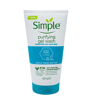 ژل شست‌وشوی صورت سیمپل مدل purifying حجم 150 میلی‌لیتر