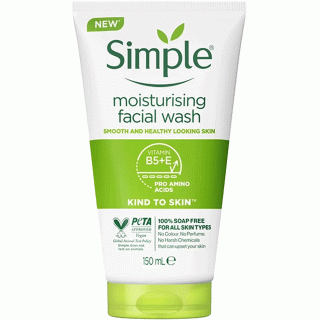ژل شستشو صورت سیمپل مدل Moisturizing حجم 150 میلی لیتر