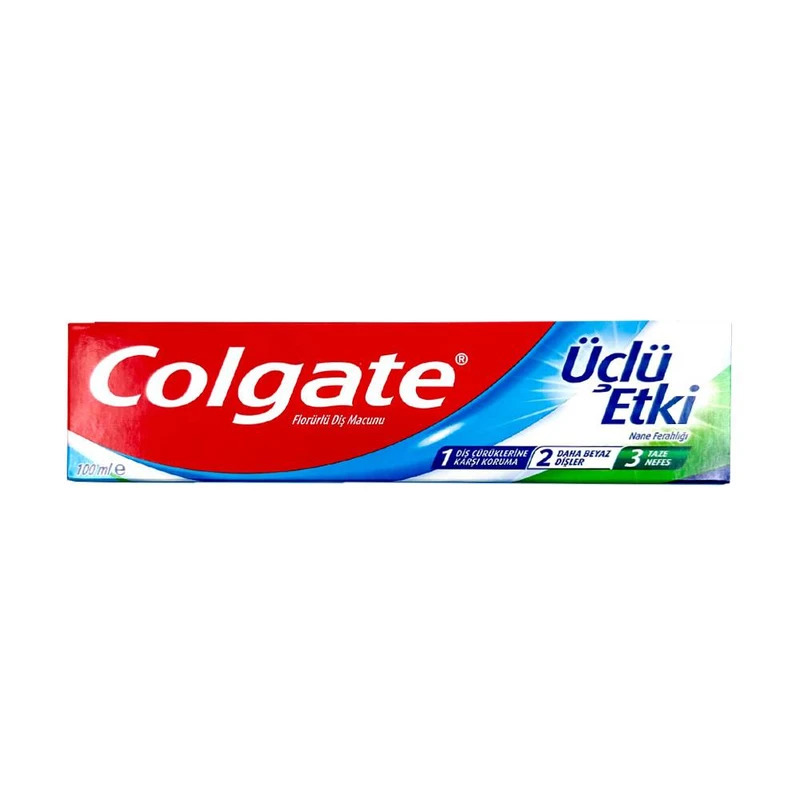 خمیر دندان کلگیت مدل colgate uclu etki حجم 100 میلی لیتر